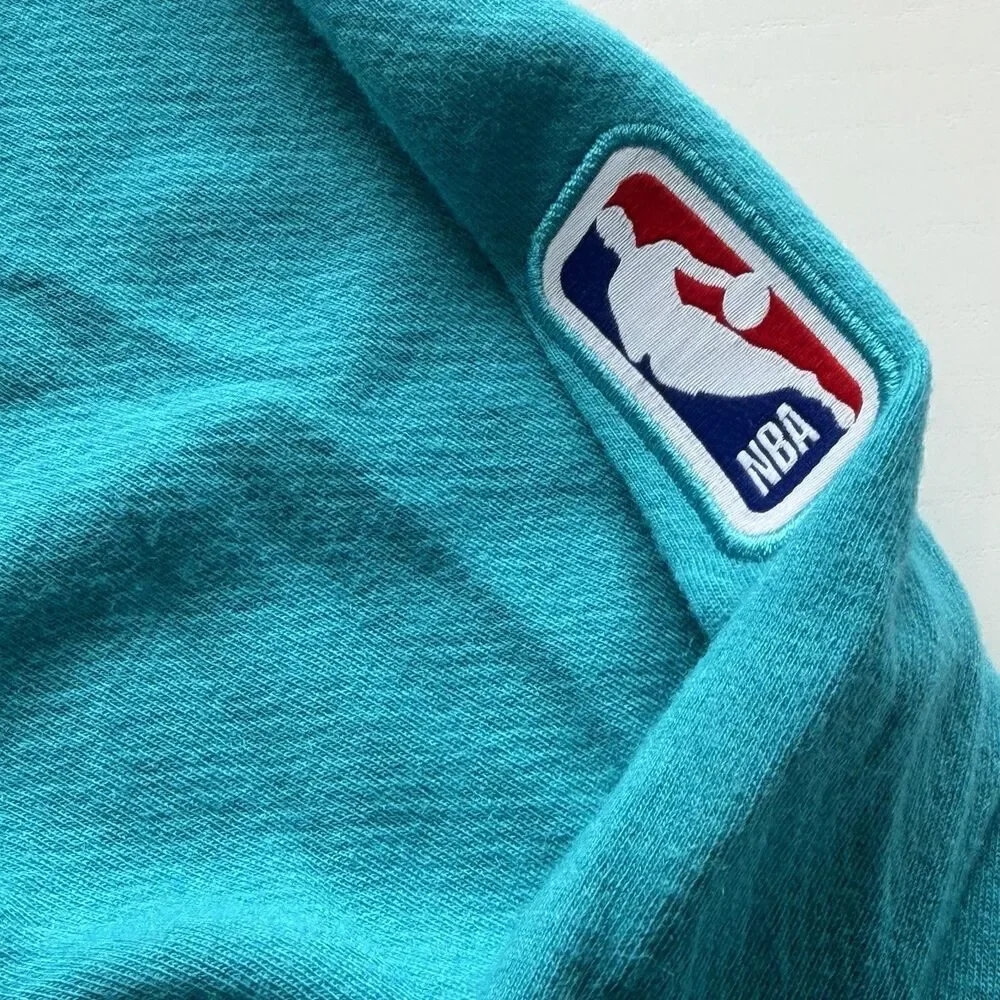 Charlotte Hornets Nike Jordan 1/4 Zip Warm Up Pullover Teal Mens XL Tall FD9136